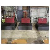 3 Armless Lounge Chairs