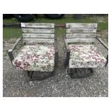 Two Outdoor Metal Chairs