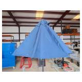Outdoor umbrella with stand