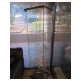 Glass display shelf