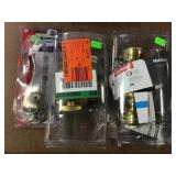 2 Door Knobs & 1 Dead Bolt, One Has Jammed Lock