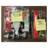 2 Door Knobs One Missing Hardware One Jammed Lock