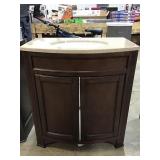 Single Vanity Base And Sink 30x18 Damaged