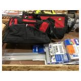 2 Husky Tool Bags And Rip Cut Circular Saw Edge