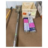 Crate And 2 Mini Blinds Custom Cut, Shovel