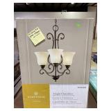 Portfolio 3 Light Chandelier Missing 3 Globes