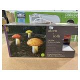 Allen And Roth 3 Count Solar Mushroom Light, One