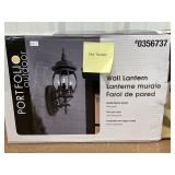 Portfolio Wall Lantern Matte Black Finish