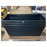 3 Planters 23x11x10 Inches