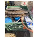 Saw blades, hand drivers, fasteners  lot 267