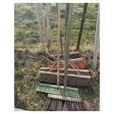Brooms and rakes lot 291