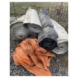 Concrete blankets and tarp Lot 295