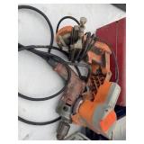 Milwaukee drill and grinder lot 338