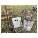 Ice augers, trashcan, hamper, tag 319