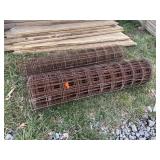 Partial rolls of concrete reinforcement fencing,