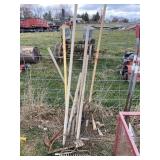 Assorted garden tools, tag 373