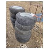 10 trailer tires,