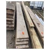 Stack of lumber, tag 467, center and photo