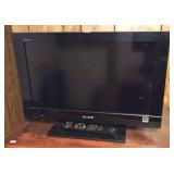 Sony Bravia 22in Tv W/remote - Works