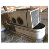 Stock Tank With Rust, Home Condenser Unit,