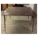 Retro Table With Wear, 48x48x30