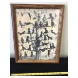 Blackbirds Framed Print W.f. Bell 1909 12x14