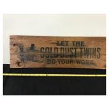 Gold Dust Advertising On Wood 26x8 1/2
