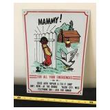 Dixie Auto Repair Tin Sign 10x14 New