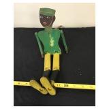 Black Americana  Wood Dancers Toy 14x4 1/2