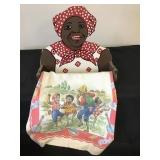 Aunt Jemima Wood Towel Holder And A Black