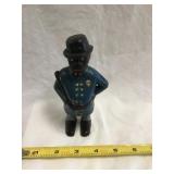 Black Americana Coin Bank Police Officer