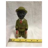 Black Americana Coin Bank Army