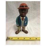 Black Americana Coin Bank Cigar Smoker