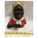 Black Americana Mechanical Coin Bank John Harper