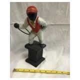 Black Americana Lawn Jockey Figure 11in