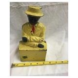 Black Americana Coin Bank 8in