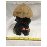 Black Americana Ceramic Bobber Bank