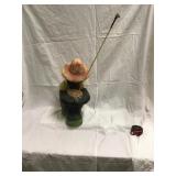 Black Americana Ceramic Lad Fishing 15x9x7
