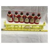 Black Americana Plastic  Spice Shaker Set &