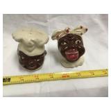 Black Americana Ceramic Shakers