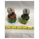 Black Americana Ceramic Shakers