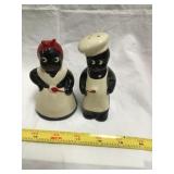 Black Americana Ceramic Shakers