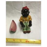 Black Americana Ceramic Shakers Watermelon Has