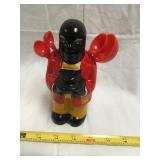 Black Americana Ceramic  Measuring Spoons Holder