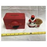 Black Americana Ceramic  Toothpick  Holder,