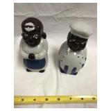 Black Americana Ceramic Bells 5in