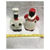 Black Americana Ceramic Bells 5in