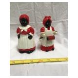 Black Americana Ceramic Figures  5in