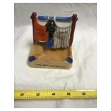 Black Americana Ceramic Match/cigarette Holder