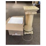 Wood Plant Stand 36 Inch, Outdoor Table No Cover,